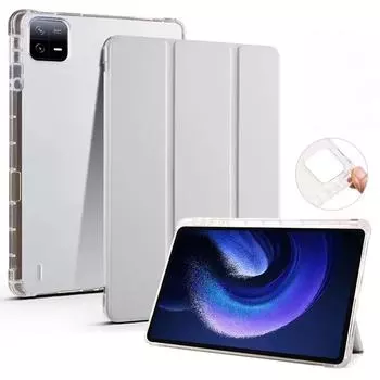 Чехол для планшета MiPad 5 11 дюймов с отделением для ручки, подставка для сна, пробуждения, мягкая обложка, прозрачный защитный чехол MiPad 5 11 inch чёрный