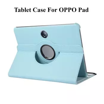 Чехол для планшета OPPO Pad 2 11,61 дюйма Pad Air 10,36 дюйма Кожаный чехол Smart Funda для OPPO Pad 11 дюймов Coque 360 Rotation OPPO Pad 2 красный