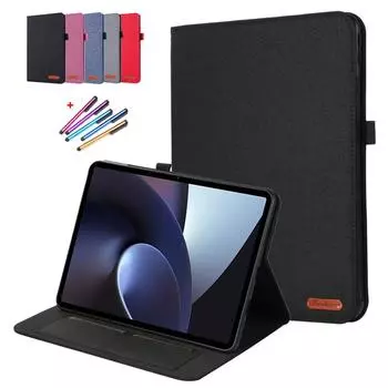 Чехол для планшета OPPO Pad 2, чехол для планшета, мягкая тканевая подставка, откидная крышка для One Plus Oneplus Pad, чехол для OPPO Pad 2, 11,61 дюйма, OPD2201 + подарочная ручка for Oneplus Pad красный