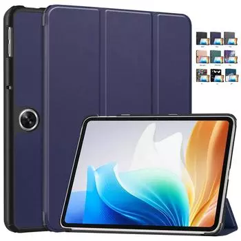 Чехол для планшета OPPO Pad Neo с магнитной складной кожаной подставкой, жесткий чехол для планшета для oppo Pad Neo 11,4 дюйма, умный чехол opd2303 opd2302 For OPPO Pad Neo чёрный