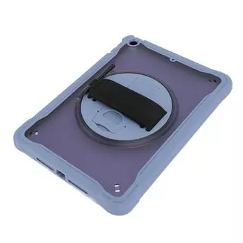 Чехол для планшета, противоударный, многофункциональный, защитный чехол для планшета с ремешком на руку, подставка на плечо лаванда серого