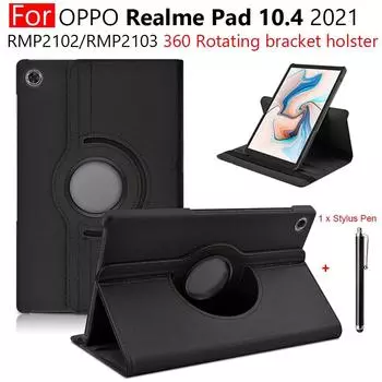 Чехол для планшета Realme Pad 10,4 дюйма 2021 RMP2102 RMP2103, кожаный чехол 360 Smart Funda, чехол для нового OPPO Pad 11 2022 Coque For Realme Pad 10.4 красный