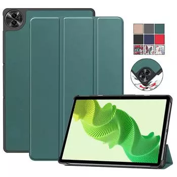 Чехол для планшета Realme Pad 2 Pad2 2023, чехол 11,5 дюймов с откидной подставкой, жесткий чехол из поликарбоната на задней панели, магнитный корпус для Realme Pad 2 11 5 дюймов, чехол для планшета for Realme Pad 2 чёрный