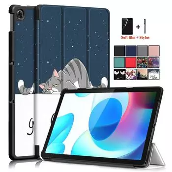 Чехол для планшета Realme Pad, чехол 2023, милый единорог, окрашенный в виде бабочки, жесткий корпус из поликарбоната, чехол для планшета Realme Pad 10,4 10 4, чехол for Realme Pad 10.4 чёрный