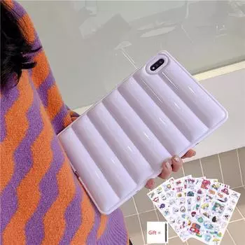 Чехол для планшета S6 Lite, чехол-пуховик для Samsung Galaxy TAB A7 Lite T225 T220 S7 tab S8 t870 X700 X200, защита 10,5 дюйма Tab S8 11 inch фиолетовый