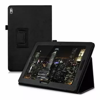 Чехол для планшета с откидной подставкой для Lenovo Tab A10-70 A7600 A7600F A7600H A7600HV B0474, чехол из искусственной кожи для Lenovo A7600 A10-80h чёрный