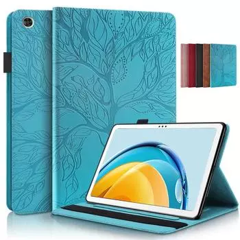 Чехол для планшета с тиснением 3D дерева для Huawei MatePad SE 10,4 AGS5-L09 AGS5 W09, мягкий чехол из ТПУ для планшета Funda Huawei Mate Pad SE 10 4, чехол Matepad Se 10.4 Inch чёрный