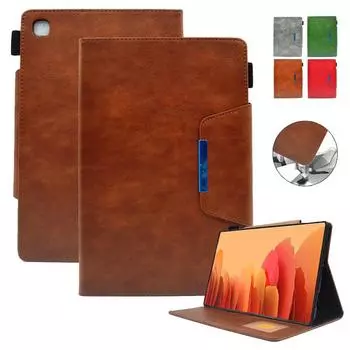 Чехол для планшета Samsung Galaxy Tab A7 10 4 SM T500 T505, чехол из искусственной кожи, деловой чехол-книжка, магнитный чехол для планшета Galaxy Tab A7, чехол Tab A7 10.4 2020 чёрный