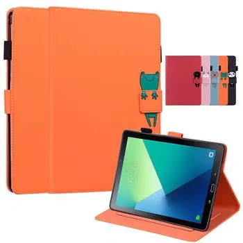 Чехол для планшета Samsung Galaxy Tab A A6 10 1 2016 SM T580, чехол с милым котом и пандой, мягкий магнитный чехол из ТПУ для планшета Galaxy Tab A 2016 Sm-t585 чёрный