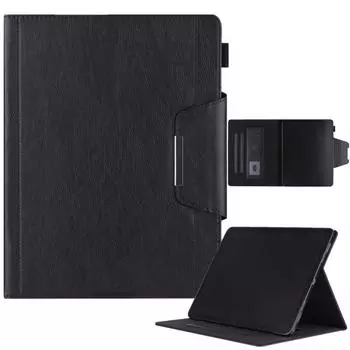 Чехол для планшета Smart Tablet Case из кожи с металлической пряжкой, однотонный For iPad Pro 13 2024 красный