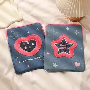Чехол для планшета Star Denim, внутренний чехол 11 дюймов для Ipad 9,7 дюйма, 10,2 дюйма, универсальный, темно-синий, модель Love Universal 9.7 10.2 11