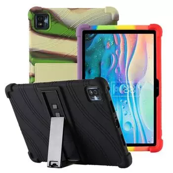 Чехол для планшета TCL TAB 10s 9080G 2021, мягкий силиконовый чехол для TCL 10 9081X 10,1 дюйма, защитная оболочка Funda KickStand TCL TAB 10s 9080G красный