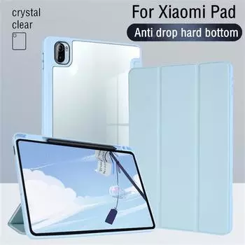 Чехол для планшета Xiaomi Pad 6 Pro 2023 5 Pro 11 Redmi Pad 10,61 дюймов, чехол-пенал для Xiaomi Tablet MI Pad 5 6, жесткий защитный чехол Xiaomi Pad 6 11 розовый