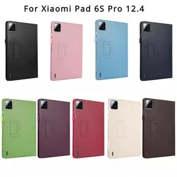 Чехол для планшета Xiaomi Pad 6S Pro 12,4 дюйма, чехол из искусственной кожи для Xiaomi Pad 6S Pro 12,4 дюйма Xiaomi Pad 6S Pro белый
