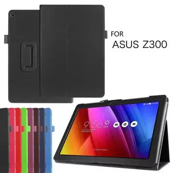 Чехол для планшета ZenPad 10,1 Z300 Z300C для Asus ZenPad 10 Z300CL Z300CG Z300M Z301 Z301ML 10,1, откидной чехол из искусственной кожи с автоматическим пробуждением красный