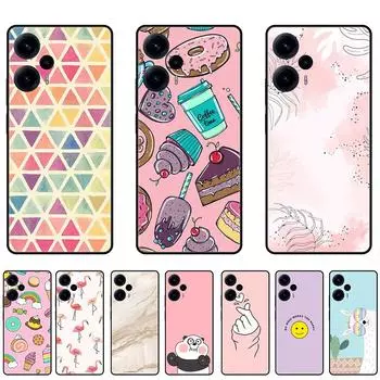 Чехол для Poco F5 5G PocoF5Pro, роскошный черный чехол для Poco F5, ультратонкий чехол с полной защитой на 360 градусов Poco F5 5G белый