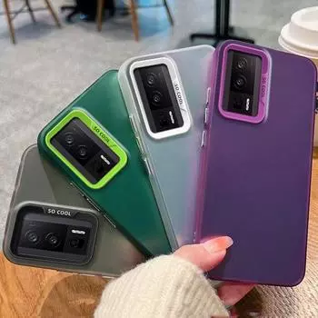 Чехол для Poco F5 Pro Чехол для телефона Poco F5 Pro Чехол для Xiaomi POCO F5 Pro Чехол Redmi K60 K60 Pro Роскошный металлический матовый чехол Aurora Skin Poco F5 Pro