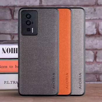 Чехол для Poco F5 Pro F5 5G, чехол, роскошный текстильный кожаный мягкий жесткий чехол для телефона для xiaomi poco f5 pro, чехол Funda Capa Poco F5 чёрный