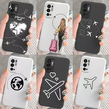 Чехол для Poco M3 M 3 Pro Pocom3, силиконовый мягкий чехол, популярные самолеты, карта мира, чехлы для телефонов с рисунком для путешествий, чехлы для телефонов Xiaomi Poco M3pro, задняя крышка с принтом, сумки poco m3