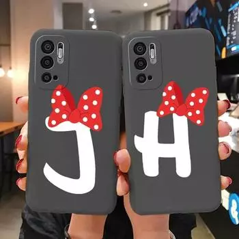 Чехол для Poco M3 M 3 Pro, мягкие чехлы из ТПУ с принтом, красивые чехлы для телефонов с бантом и буквами для Xiaomi Poco M3Pro PocoM3, задняя крышка, мягкий бампер POCO M3