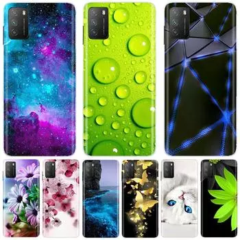 Чехол для POCO M3, мягкий силиконовый чехол для задней панели телефона для Xiaomi Poco M3 Pro 5G, задняя крышка, мягкий чехол из ТПУ для POCO M 3 M3, силиконовый чехол POCO M3