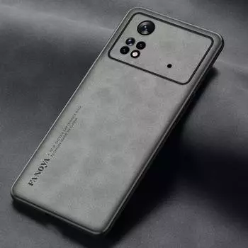 Чехол для POCO M4 Pro, роскошный кожаный чехол с узором для POCO M4 Pro 5G, M4 Pro 4G, противоударный винтажный кожаный чехол для POCO X4 Pro 5G For POCO M4 Pro 4G чёрный