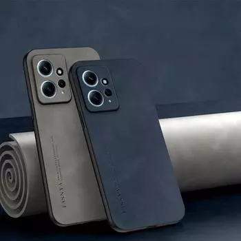 Чехол для POCO M5S из овчины, искусственная кожа, матовый чехол для POCO F6 Pro X6 M6 Pro 4G 5G F5 X5 Pro C65, противоударные чехлы-бамперы в виде ракушки POCO M5S чёрный