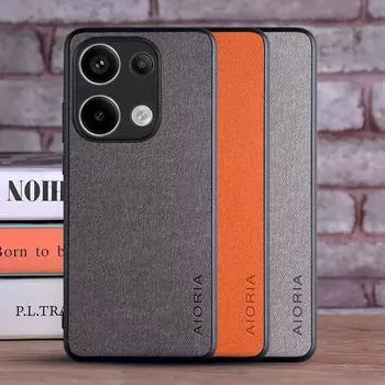 Чехол для Poco M6 Pro 4G M6 coque Роскошный текстильный кожаный чехол для телефона Funda для xiaomi poco m6 pro case capa Poco M6 Pro чёрный