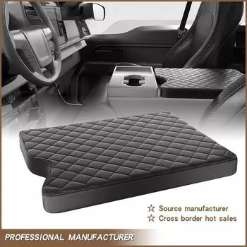 Чехол для подлокотника F150 F250 F350 F450 F550 Аксессуары Крышка центральной консоли Средняя консоль Подлокотник Детали внутреннего декора PU чёрный