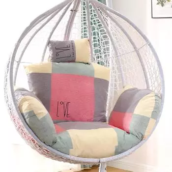 Чехол для подушки для кресла-качалки Egg Chair, утолщенный, мягкий, патио, большой, дышащий, недеформируемый, чехол для подушки для кресла-люльки Hang Basket Chair, без подкладки S