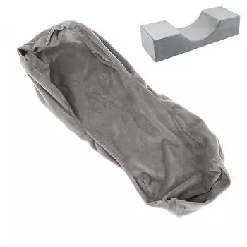 Чехол для подушки для наращивания ресниц, фланелевый чехол для подушки для наращивания ресниц, сменный чехол чёрный