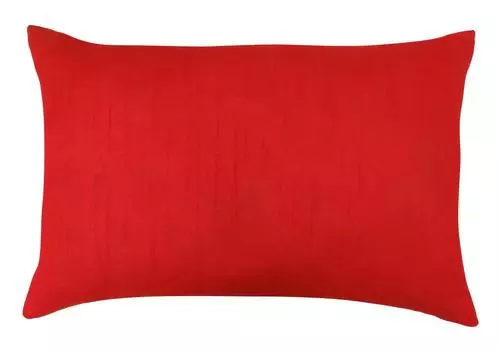 Чехол для подушки Dupion Silk Throw Home D cor Solid Red Pillow Sham — выберите 12 x 16 Inches красный