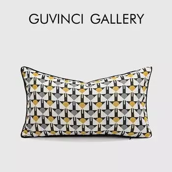 Чехол для подушки GUVINCI Bohemian Design с мозаичной плиткой и геометрическим узором, жаккардовый чехол для подушки 45x45 см, популярный домашний декор в стиле Insta