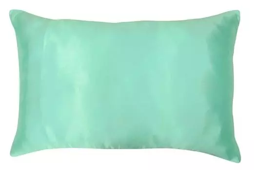 Чехол для подушки из атласного шелка 12 x 16 Inches синий