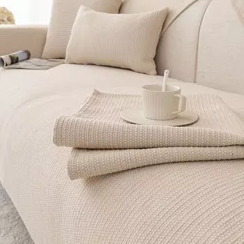 Чехол для подушки из хлопчатобумажной нити, льняной чехол для сиденья дивана, универсальный коврик для дивана Four Seasons, противоскользящие ковры для подушек 70x70