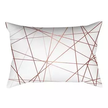 Чехол для подушки из розового золота, квадратная наволочка, украшение для дома(30см * 50см)