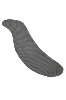 Чехол для подушки Kinku Body с хлопком 115x20 Biscuit Charcoal S-образной формы (Микрофибра, Серая)