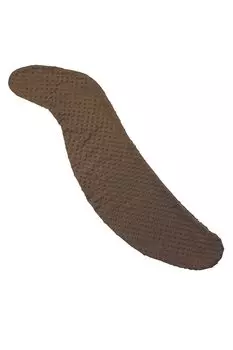 Чехол для подушки Kinku Body с хлопком 115x20 Песочный S-образной формы (Покопоко Коричневый, Фланель)