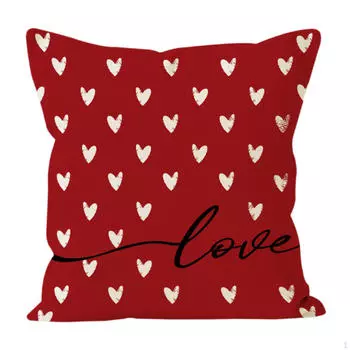 Чехол для подушки ко Дню святого Валентина, сменный чехол для подушки с украшениями ко Дню святого Валентина