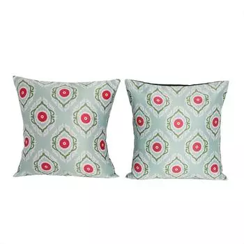 Чехол для подушки KOKO MAISON INC Ethnic Batik Polystain (Упаковка из 2 шт.) | Закрытие клапаном | Цифровая печать разноцветный