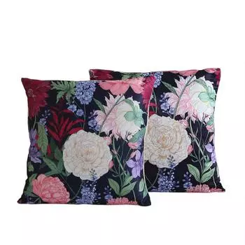 Чехол для подушки KOKO MAISON INC Wild Beauty Polystain (Упаковка из 2 шт.) | Закрытие клапаном | Цифровая печать разноцветный