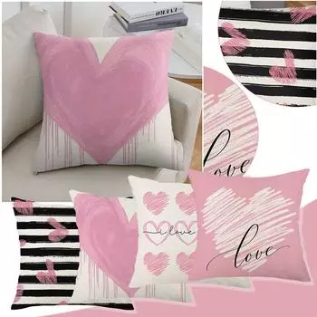Чехол для подушки «Любовь» на День святого Валентина, домашний диван, прикроватная наволочка, украшение для дома One Size