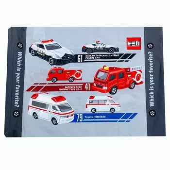 Чехол для подушки MORIPiLO Tomica 40x30 см, моющийся, с персонажами, серый, Morishita 4621523, детский, прибл.