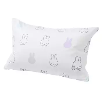 Чехол для подушки nishikawa Miffy, совместим с подушками размером 63x43 см, внутренний чехол можно стирать, тип DB4602, пастельно-голубой PJ04140035 [Nishikawa]