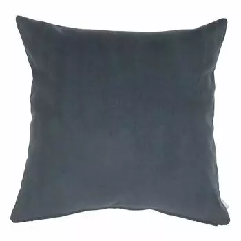 Чехол для подушки Quarter Report Corduroy в рубчик цвета древесного угля 45 x 45 см, хлопковая начеса, гладкая, с застежкой-молнией размером 14 столбиков примерно. 100% [Сделано в Японии]