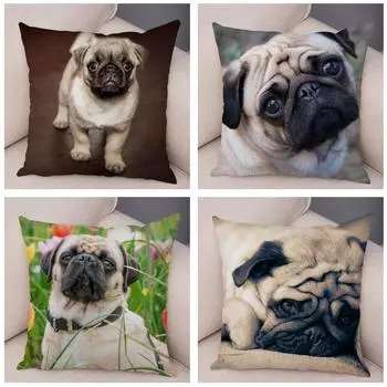 Чехол для подушки с милым домашним животным и животным, декоративная наволочка для автомобильного дивана, наволочка 40X40CM