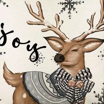 Чехол для подушки с рождественскими полосками, зимняя праздничная наволочка, напечатанная наволочка, декоративная наволочка для домашнего декора