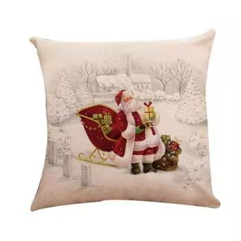 Чехол для подушки с рождественской тематикой, нетоксичный, очень толстый, для рождественской подушки, для кровати, дивана