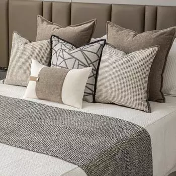 Чехол для подушки Современная модная модель для комнаты, кровати, дивана, украшения для дома, хлопковая льняная наволочка для отеля, мягкая и удобная