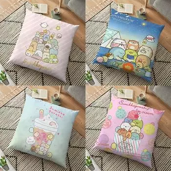 Чехол для подушки Sumikko Gurashi, креативный чехол для подушки Sumikkogurashi, домашний декор, чехол для украшения дивана, полиэстеровая наволочка 1